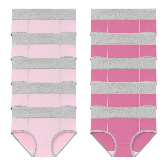 10 PC Women's Cotton Underwear High Waist Elastic Panties Menstrual Leak Proof Briefs Soft Breathable Physiological Underpants