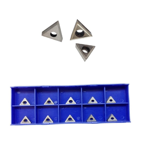 10 PCS 1/4" Inserts C6 Carbide Tip for Turning Tool Bit TCMT 1815