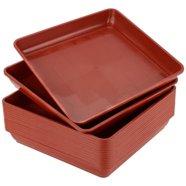 10 PCS 10 X 10 Inch Square Plant Saucer Plastic Plant Saucer Drip Tray Square