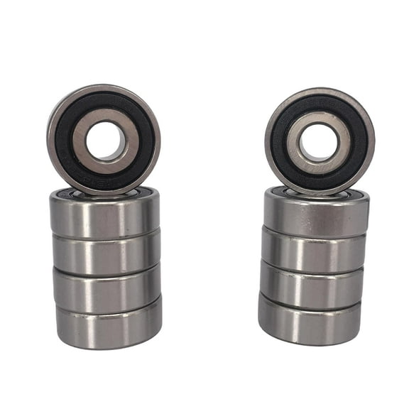 10 PCS 1615-2RS Deep Groove Ball Bearing 7/16"x1-1/8"x3/8" Double Sealed Rolling Bearings for Skateboards, Inline Skates, Fixed Shaft
