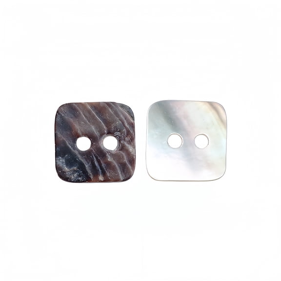 10 PCS 2 Holes Heart Star Flower Square Shaped Mother of Pearl Delicate Natural Shell Buttons for Sewing Craft Scrapbooking