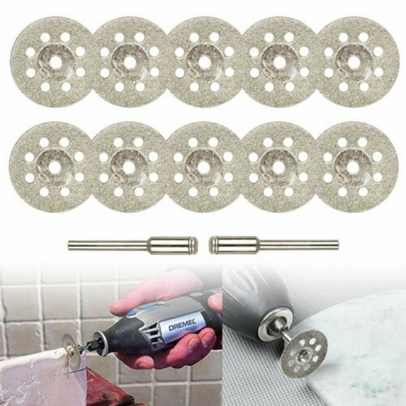10 PCS 22mm Diamond Cutting Wheel,Diamond Cutting Off Discs Wheel for Metal Glass Ceramics Porcelain Gem Stones