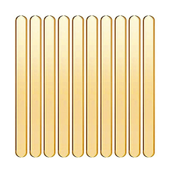 10 PCS 24 Cavity Ice Cream Sticks, 4.5 Inch Colored Food Grade Acrylic Popsicle Sticks - Great for Party DIY Craft Creative Designs and Children Education