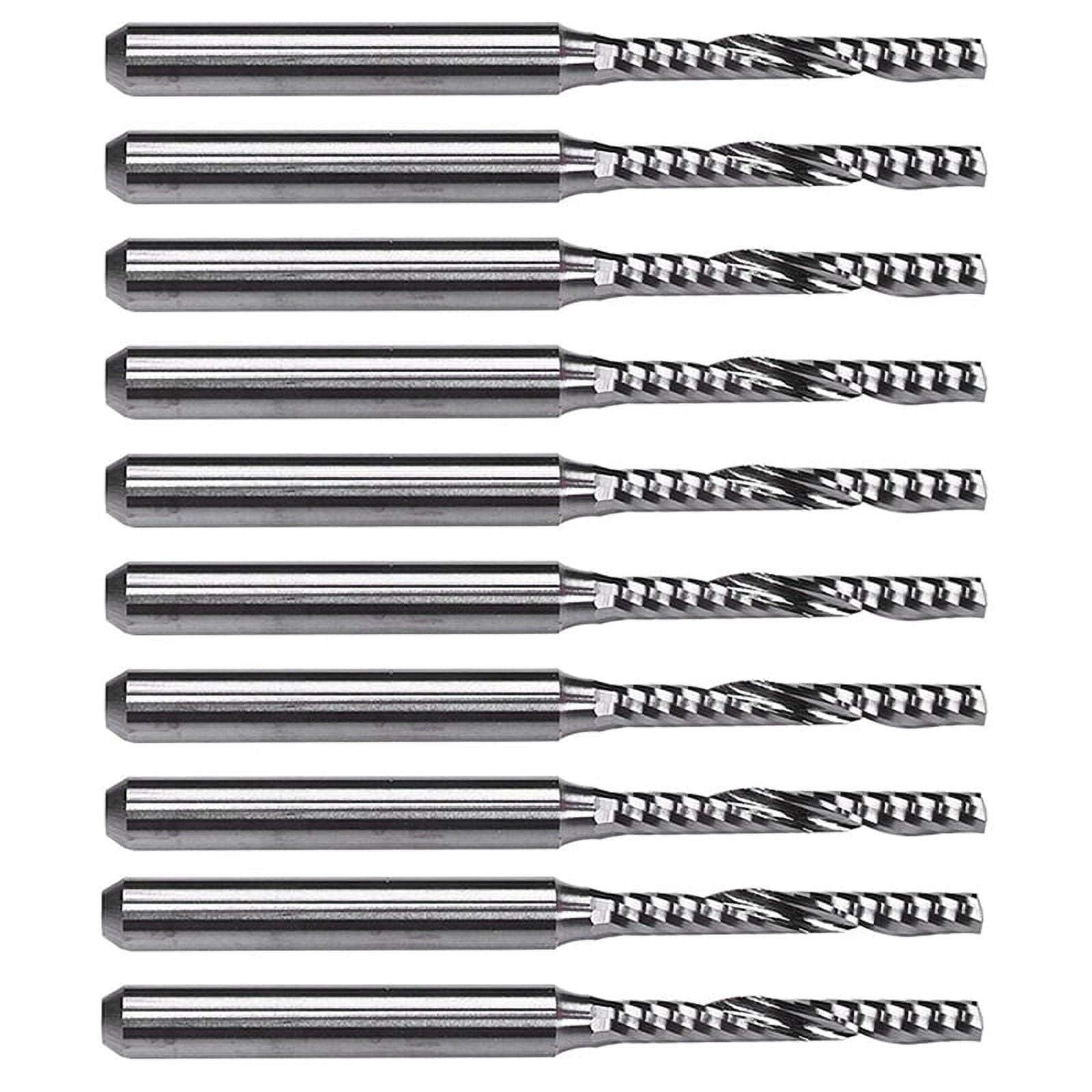 10 PCS 2mm x 15mm Carbide Single Flute End Router Bit for Engraving ...