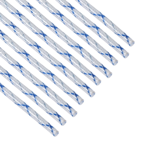 10Pcs 1.5mm Dia Electrical Wire Fiberglass Insulating Sleeving 99.5cm