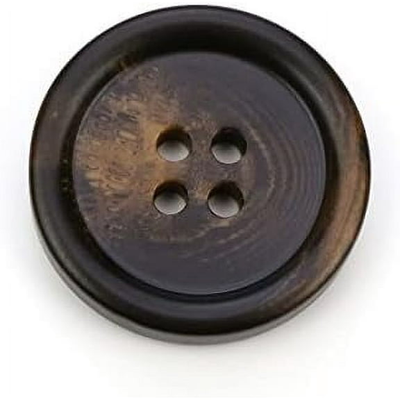 10 PCS 4 Holes Round Pattern Resin Buttons Flatback Sewing Button Favorite Findings Basic Buttons for Clothing Arts Crafts Projects DIY Decorations Sewing Accessories (28 mm, 11#Coffee)