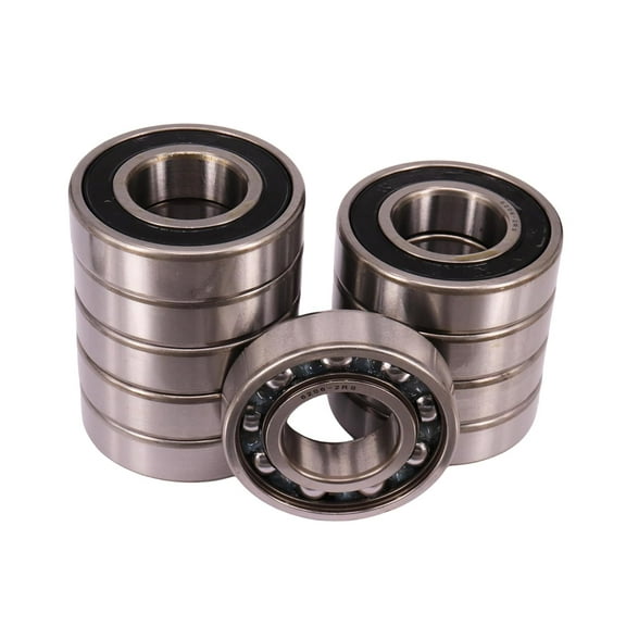 10 PCS 6206-2RS Double Rubber Seal Bearings 30x62x16mm, Pre-Lubricated and Stable Performance Deep Groove Ball Bearings.