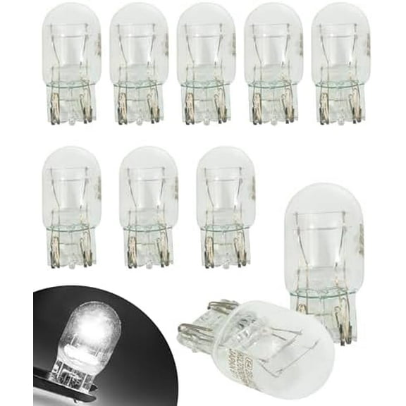 10 PCS 7443 Bulb,Car Accessories 7443 Brake Light Bulb,Car T20 1891/7443 Dual Wire Brake Bulb,12V 21/5W Ultra-bright Turn Signal Light Bulb,Automotive Bulb Replacement for Cars,Trucks,SUVs