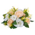 thumbnail image 1 of 10 PCS 9.5 Inch Artificial Flower Ball Bouquet Wedding Table Centerpieces Champagne White Rose Arrangements for Home Decoration, 1 of 6