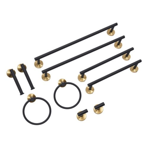 10 PCS Bathroom Hardware Set Stainless Steel Bathroom Accessory Set Towel Racks