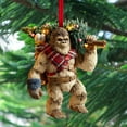 thumbnail image 1 of 10 PCS Christmas Ornament, Funny Sasquatch Novelty Tree Decor, Double Sided HD Printed Lightweight Ornament for Xmas Tree, Unique Gift for Cryptid Legend Enthusiasts and Collectors, 1 of 7