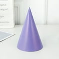 thumbnail image 1 of 10 PCS Birthday Party Cone Hats Colorful Mini Party Paper Hats, Celebration Headwear for Kids, Adults, Baby Shower, New Year, Christmas, Anniversary Light Purple, 1 of 3