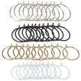 thumbnail image 1 of 10 PCS Black Curtain Rings with Eyelet for Curtain Rod, 2.2 inch Inner Diameter, 1 of 7