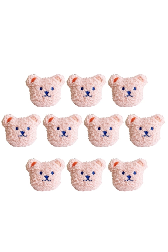 10 PCS Brooch Pin Lovely Bear Plush Dolls Brooch Pin Bag Decoration Jackets Lapel Accessories Plush Brooch