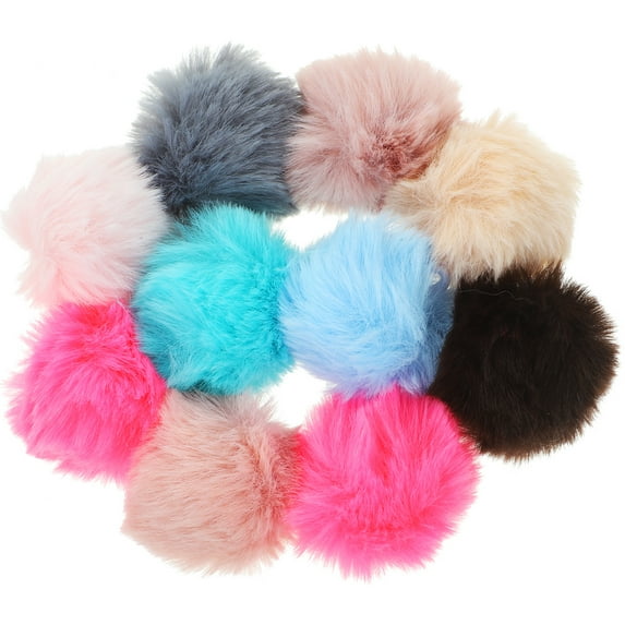 10 PCS Christmas Cat Toys Cattoys Cat Toys Crinkle Balls for Cats Cat Felt Balls Fluffy Decorations Puffer Ball