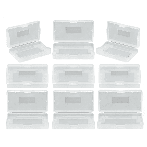 10 PCS Clear Plastic Protective Cases / Dust Covers for Nintendo Game Boy Advance (GBA) Cartridges
