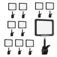 thumbnail image 1 of 10 PCS Clip on Sign Holder Rotatable Label Clips Retail Merchandise Rack Sign Display Clip Sign Holding Clamp, 1 of 7