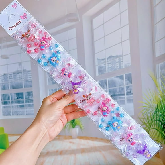 10 PCS Colorful Bracelet for Girls Cute Beaded Bracelets Birthday Party Friendship Bracelet Jewelry