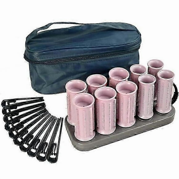 10 PCS Curling Irons Electric Roll Hair Tube Heated Roller