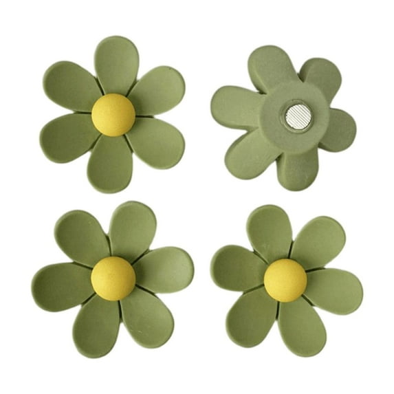 10 PCS Cute Colorful Flower Fridge Magnets 3D Magnetic Refrigerator Door Decoration for Whiteboard Kitchen Refrigerator Office Decor