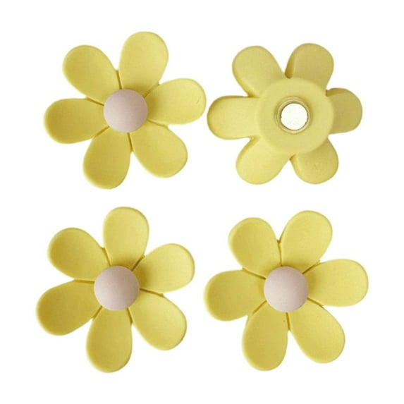 10 PCS Cute Colorful Flower Fridge Magnets 3D Magnetic Refrigerator Door Decoration for Whiteboard Kitchen Refrigerator Office Decor