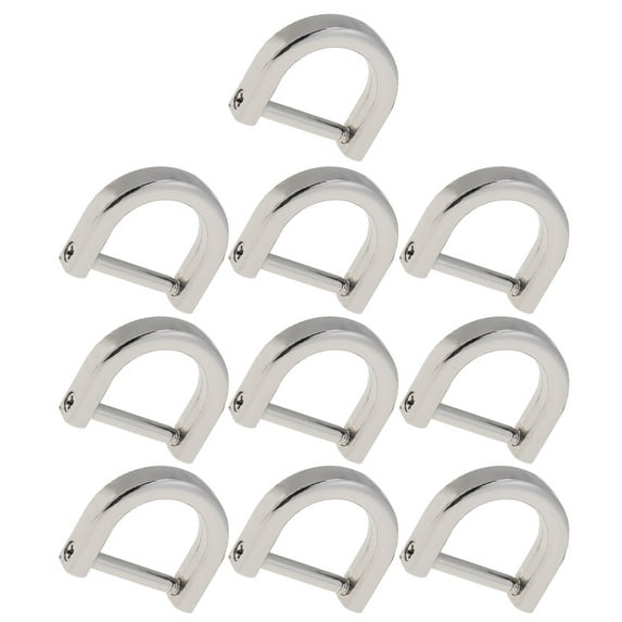 10PCS Zinc Alloy Detachable D Rings DIY Shackle Key Holder Strap Clip Replacement