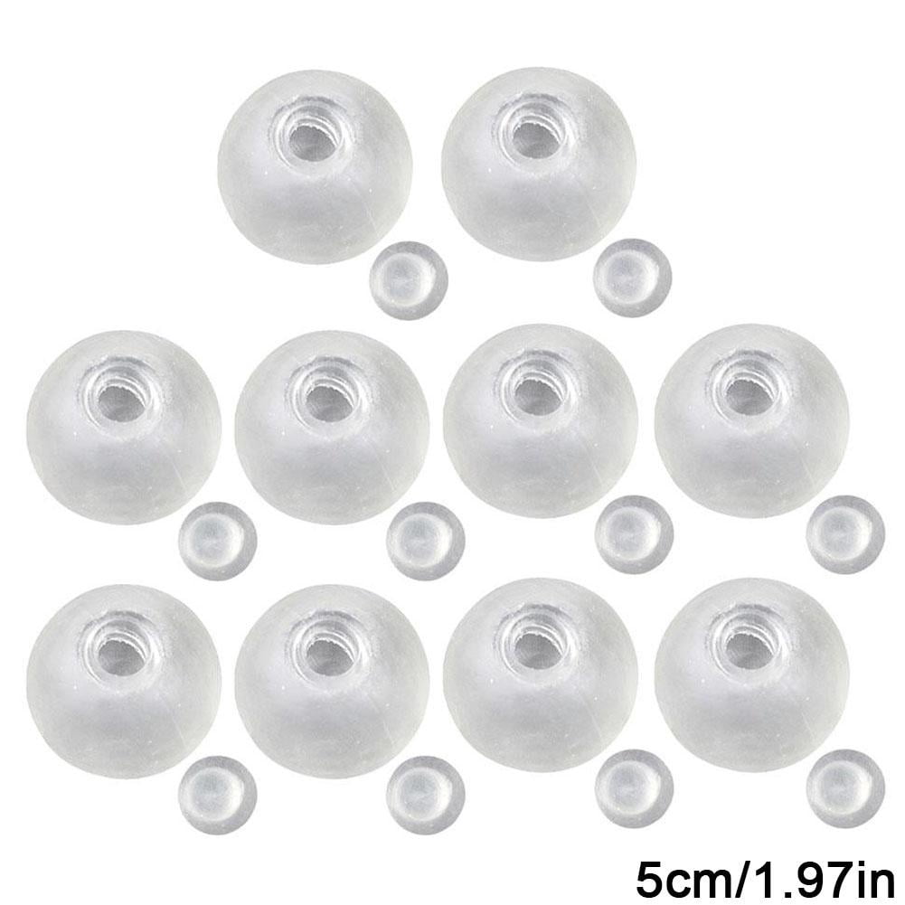 10 PCS DIY Empty Squishies Balloon Skins, 6cm Clear Elastic Rubber for Homemade Stress Balls, Fillable Sensory Toy Kit, Slow Rising DIY Craft