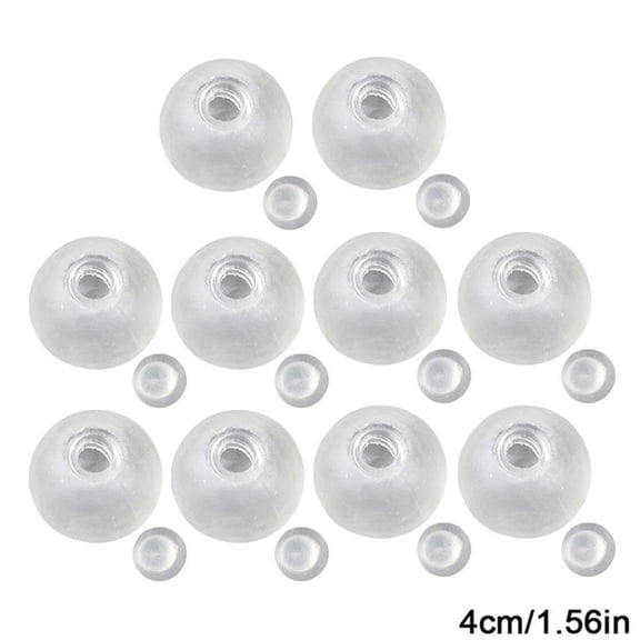 10 PCS DIY Empty Squishies Balloon Skins, 6cm Clear Elastic Rubber for Homemade Stress Balls, Fillable Sensory Toy Kit, Slow Rising DIY Craft