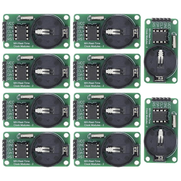 10 PCS DS1302 Real Time Clock RTC Module Board Serial Fit for Arduino USA