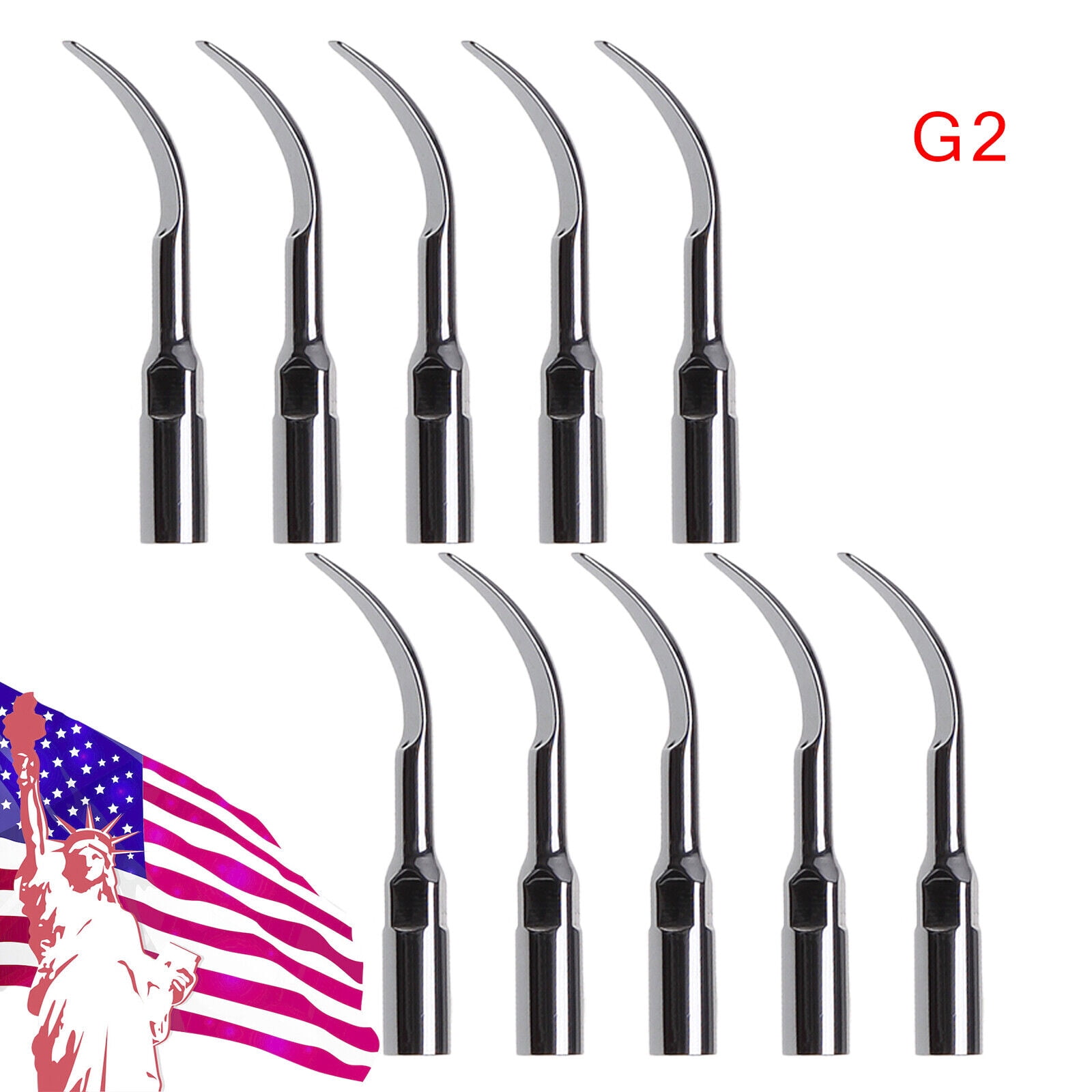 10 PCS Dental Ultrasonic Piezo Scaler Tips fit EMS Woodpecker Scaling