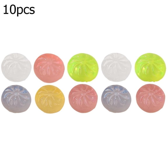 10 PCS Dumpling Squishies,Colorful Dumpling Stress Balls Fidget Toys,MIni Dough Ball Stress Relief Hand Toys,Bun Stretchy Sensory Toys