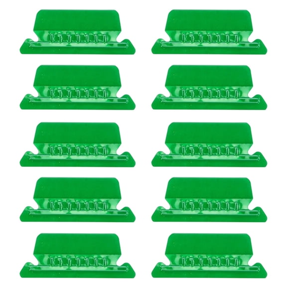 10 PCS File Folder Tabs,Reusable Hanging File Inserts Labels,Easy to Read,3.11x1.22 inch Heavy-Duty Insertable Plastic Tabs Hanging Folder Tabs for Hanging Folders Files (Green)