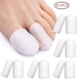 thumbnail image 1 of 10 PCS Gel Toe Protectors, Breathable Toe Covers, Big Toe Caps Guards for Men and Women, Toe Sleeves for Ingrown Toenails, Corns, Blister, Calluses, Toe Cushions for Foot Pain Relief, A, 1 of 7