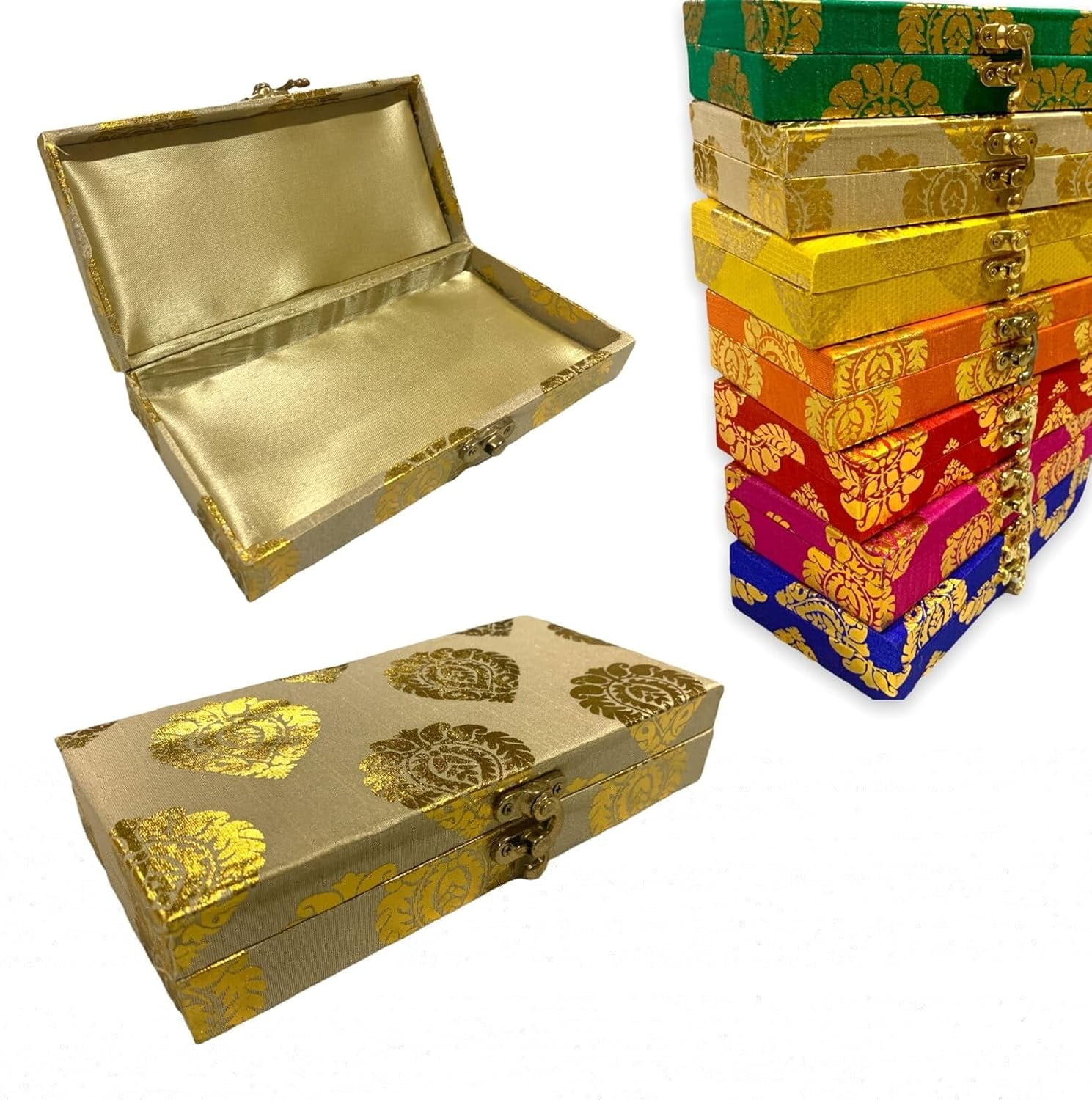10 PCS Indian Decorative Sweet Box,Wedding Favor,Diwali gift box, Mithai box, Bangles Jewelry Boxes