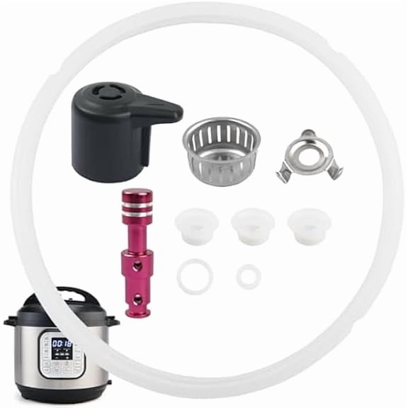 10 PCS Instantpot Replacement Parts for Duo 8 Qt and Duo Plus 8 Quart, Include Sealing Ring Steam Release Valve Float Valve Anti-Block Shield Anti-blocking Shroud Bracket