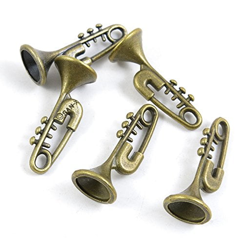 Bulk Antique Bronze Jewelry Making Charms - 120 Pieces, 18x11mm, Pattern Connector Findings
