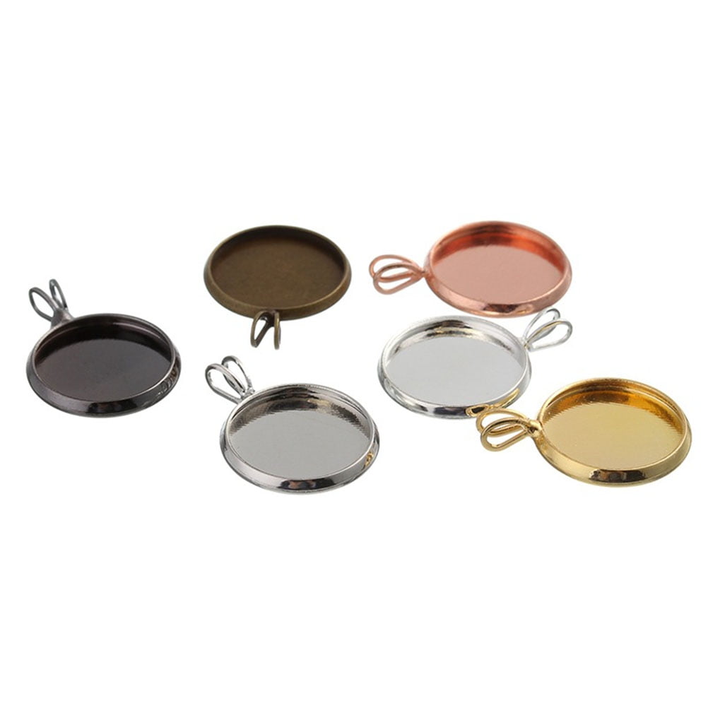 10 PCS Jewelry Tray Tray Pendant Copper Plating Pendant DIY Jewelry