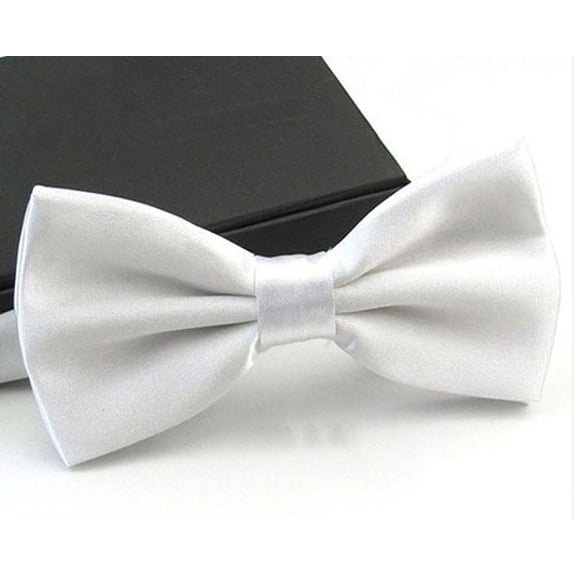 10 PCS Men's Tuxedo Satin Plain Solid Color Adjustable Wedding Bowties Bow Ties