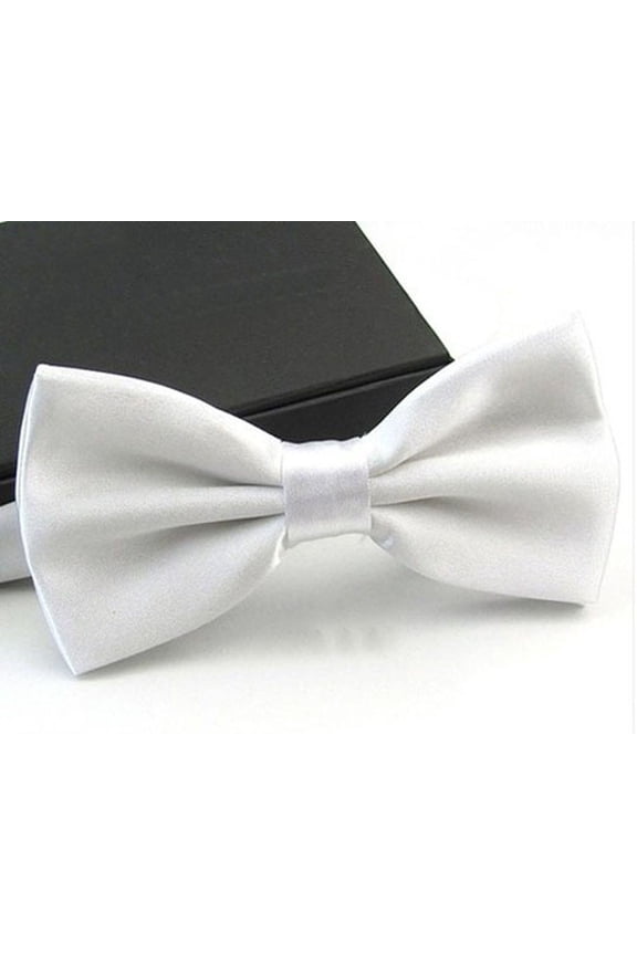 10 PCS Men's Tuxedo Satin Plain Solid Color Adjustable Wedding Bowties Bow Ties