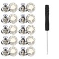 thumbnail image 1 of 10 PCS Metal Jeans Buttons 17mm Replacement No-Sew Screw Button Repair Kit DIY, 1 of 6