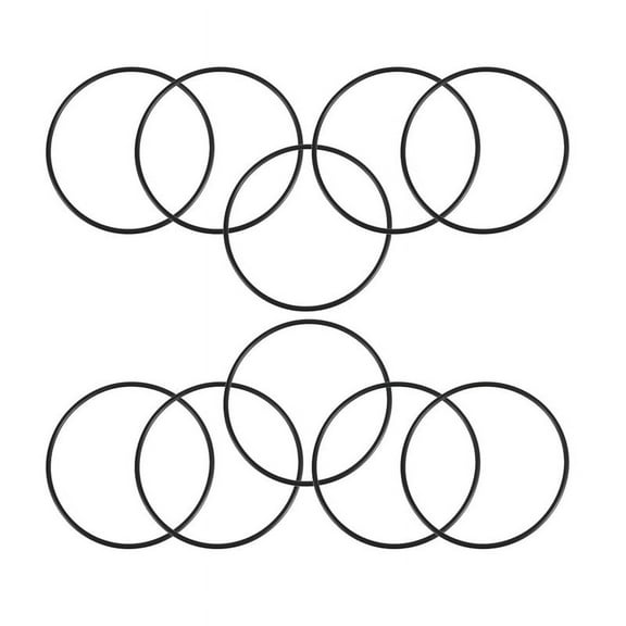 10 PCS Metric O Rings Black Nitrile Rubber 100 mm OD 3 Thickness