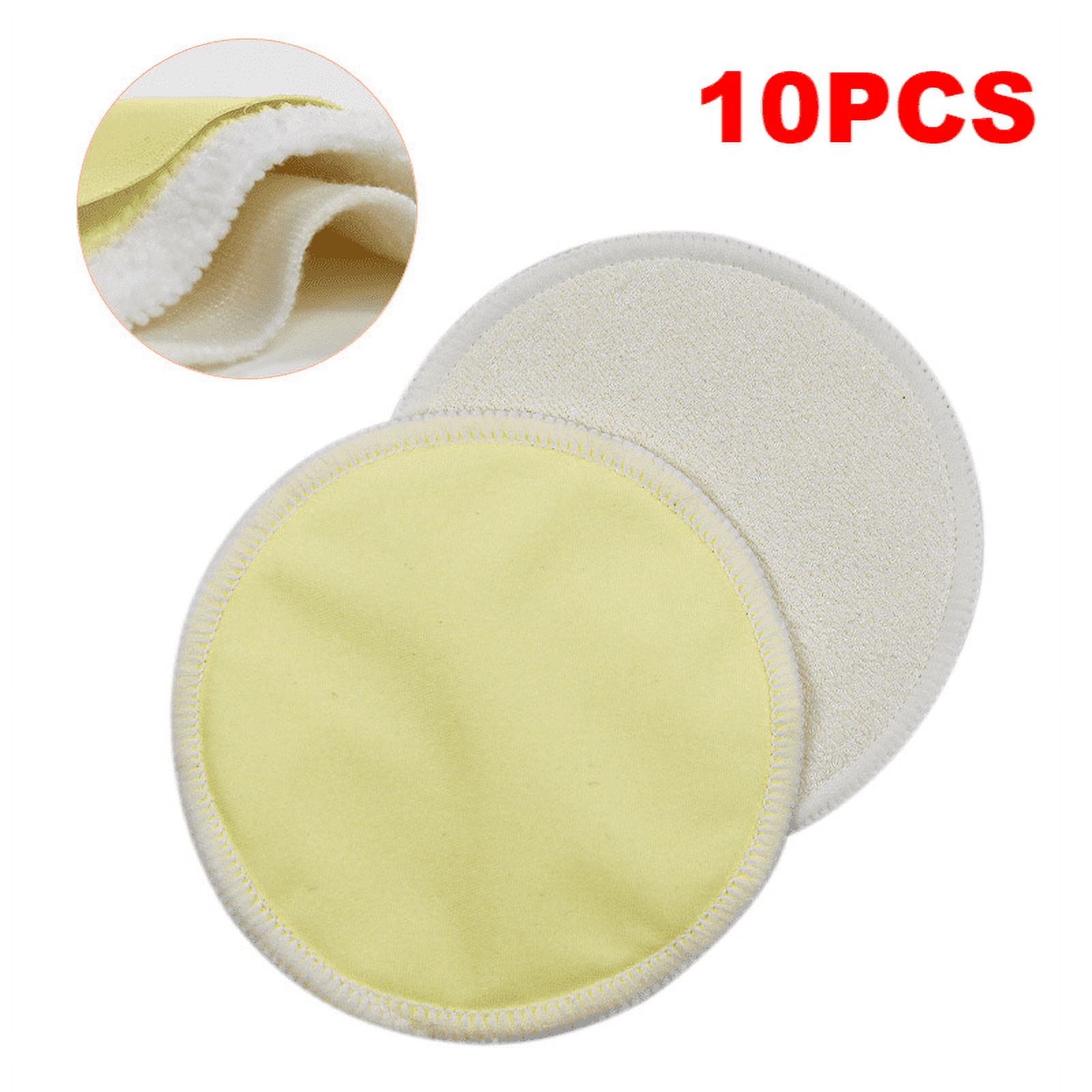 10 PCS Organic Bamboo Nursing Breast Pads Washable Pads Breastfeeding Nipple Pads for