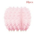 thumbnail image 1 of 10 PCS Ostrich Feathers,Bulk Soft Feathers for Crafts Centerpieces Party Wedding Home Decorations Dream Catchers Vases (Pink A,7.8-9.8 Inch), 1 of 4