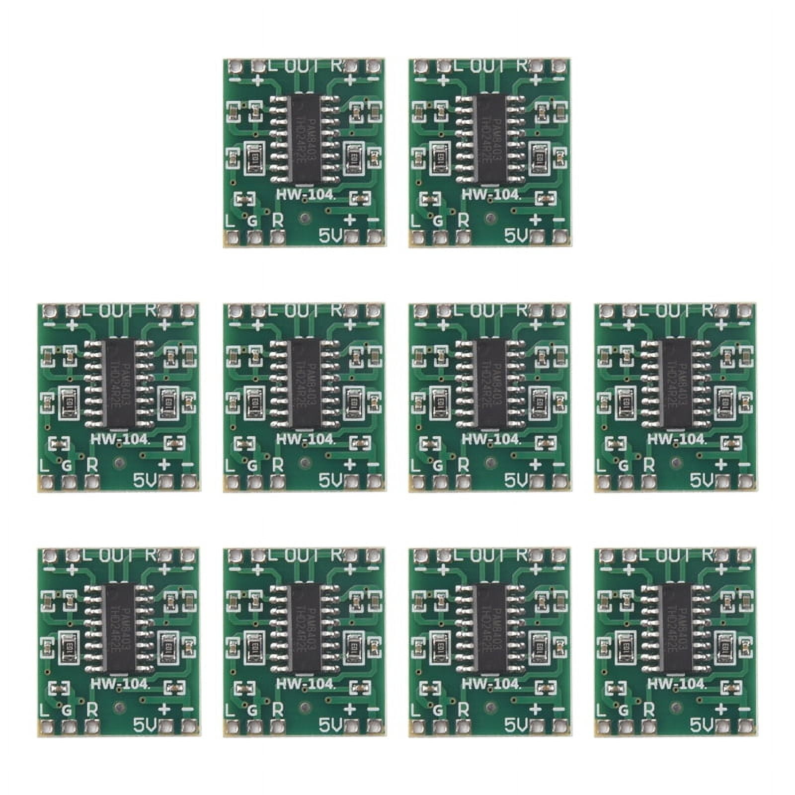 10 PCS PAM8403 Module Super Mini Digital Amplifier Board 2 x 3W Class D ...