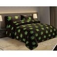 thumbnail image 1 of 10 PCS POT MARIJUANA LEAF WEED Comforter, Sheet and Curtain SET--King Size, 1 of 2