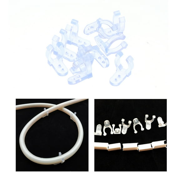 10 PCS/Pack Rope Lights Christmas Tree Light Clips LED Rope Light Holder Rope Light Clips Mounting Clips