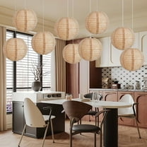 10 PCS Paper Lanterns Decorative, Round Hanging Paper Lanterns Decorations for Rustic Party Bridal Shower Wedding Sage Birthday Party SuppliesB