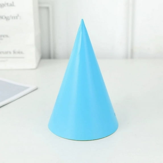 10 PCS Pastel Party Hats for Kids and Adults, Rainbow Party Supplies for Party Decorations, Party Headwear for Birthday|Celebration|Party, Macaron Cone Kids Hats for Girls Boys Women Men Sky Blue
