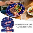 thumbnail image 1 of 10 PCS Patriotic Paper Plates,Large Paper Plate 4th of July Paper Plate Disposable Serving Dish Tray for Independence Day Decorations Veterans Day Election Day Holiday Supplies, 7inch, 1 of 4