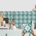 thumbnail image 1 of 10 PCS Peel and Stick Floor Tile, 6"x6" Vinyl Moroccan Style Floor Tiles, Removable and Waterproof Flooring Tiles for Renters, Stick on Floor Tiles for Bathroom, Kitchen, Staircase, 1 of 7